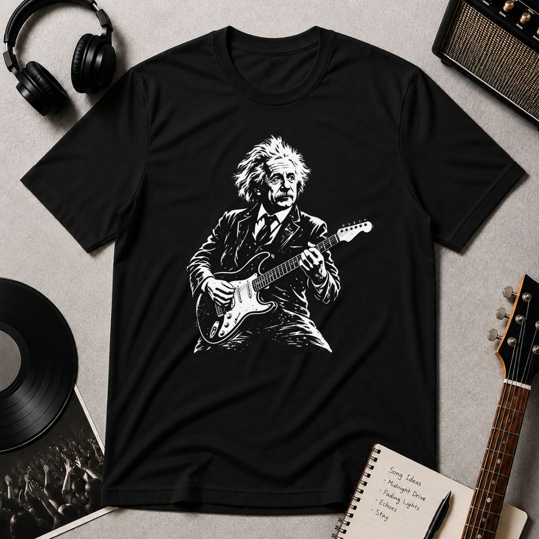 Einstein Guitar T-shirt