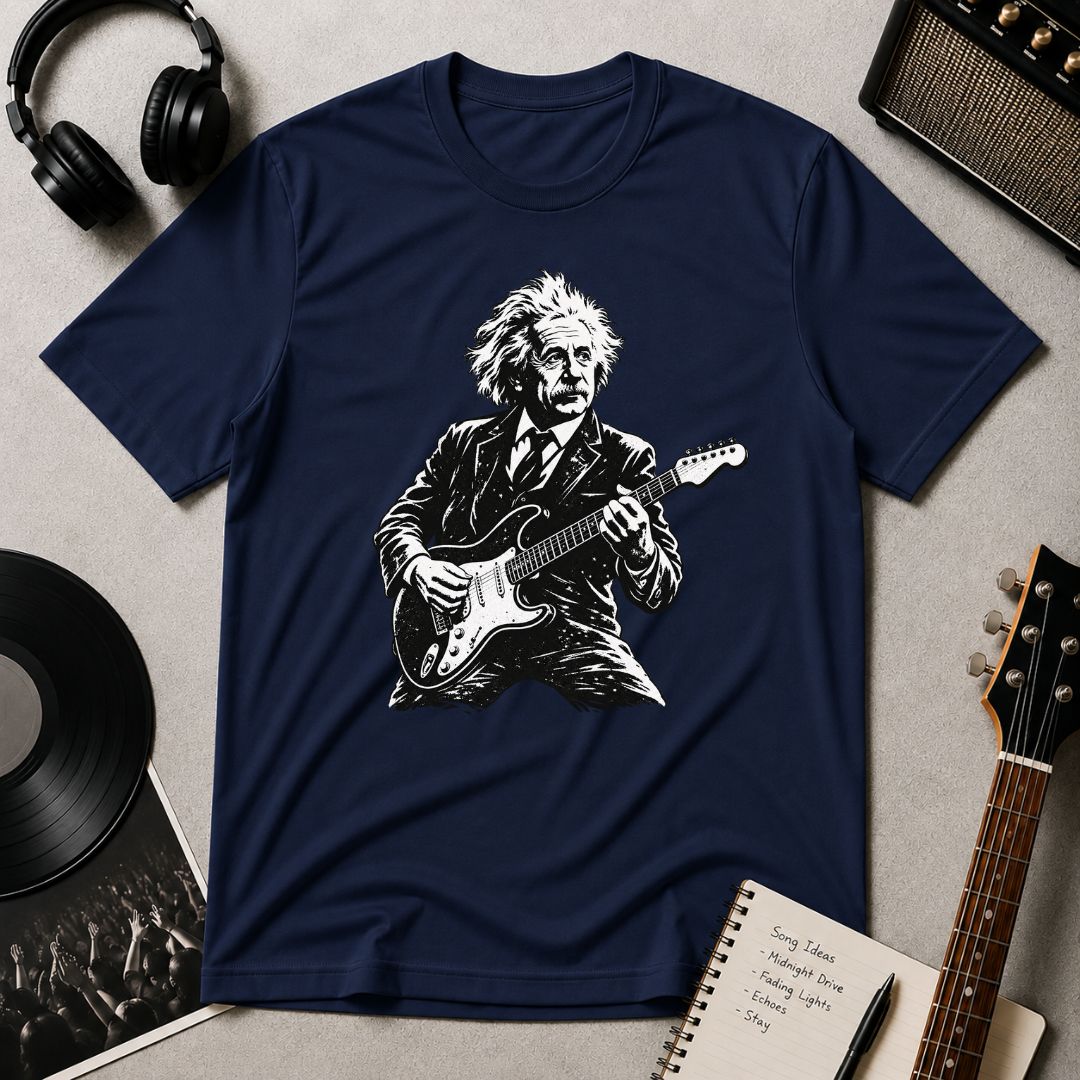 Einstein Guitar T-shirt