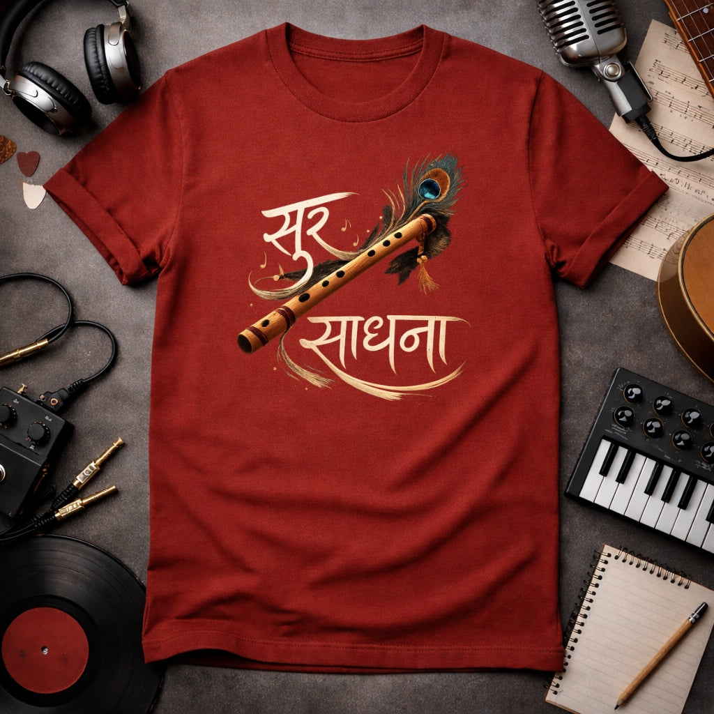 Sur Saadhna Flute Bansuri  T-shirt