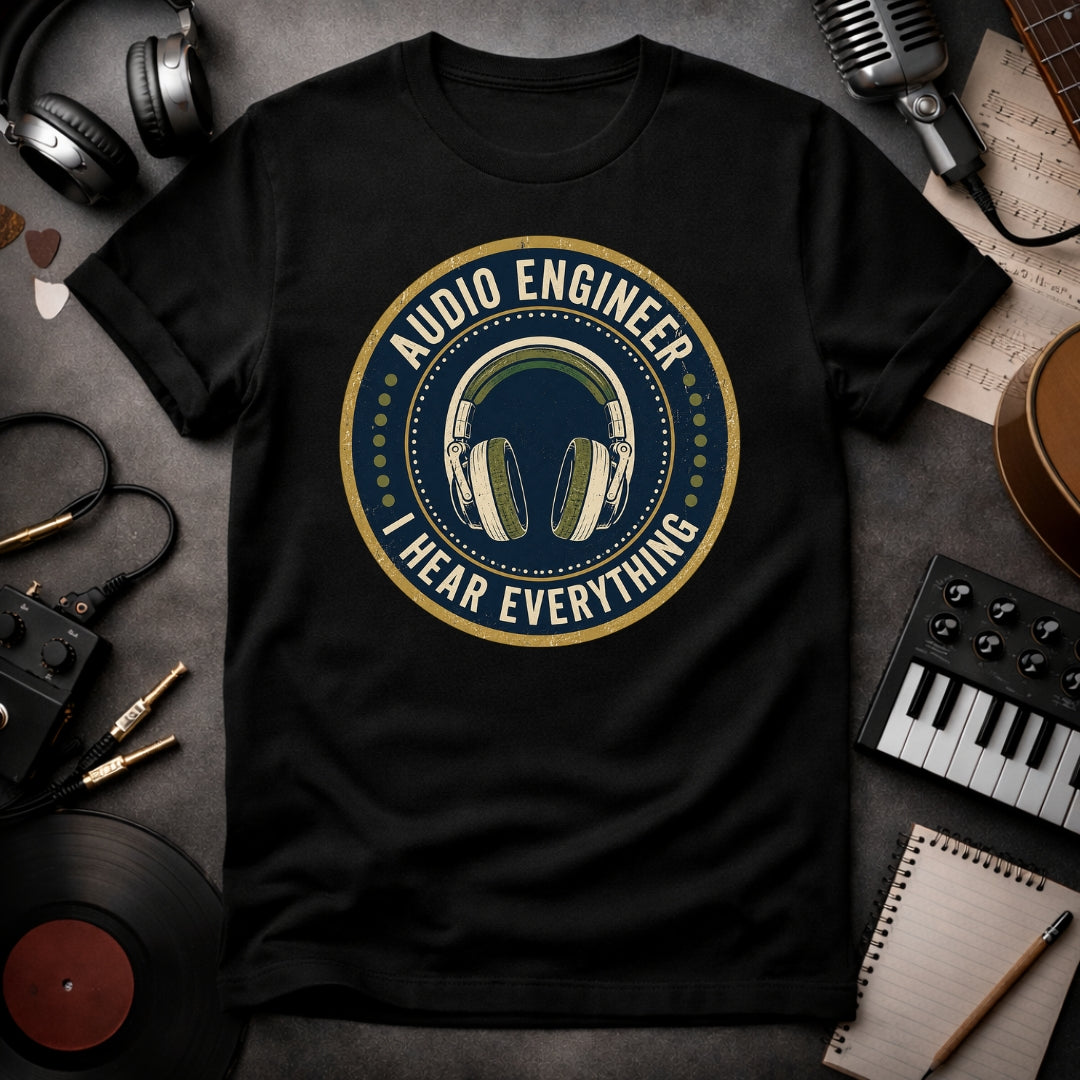 Audio Engineer I hear Everything Funny Sound Engineer T-shirt