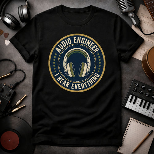 Audio Engineer I hear Everything Funny Sound Engineer T-shirt