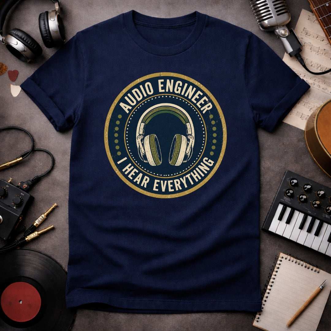 Audio Engineer I hear Everything Funny Sound Engineer T-shirt