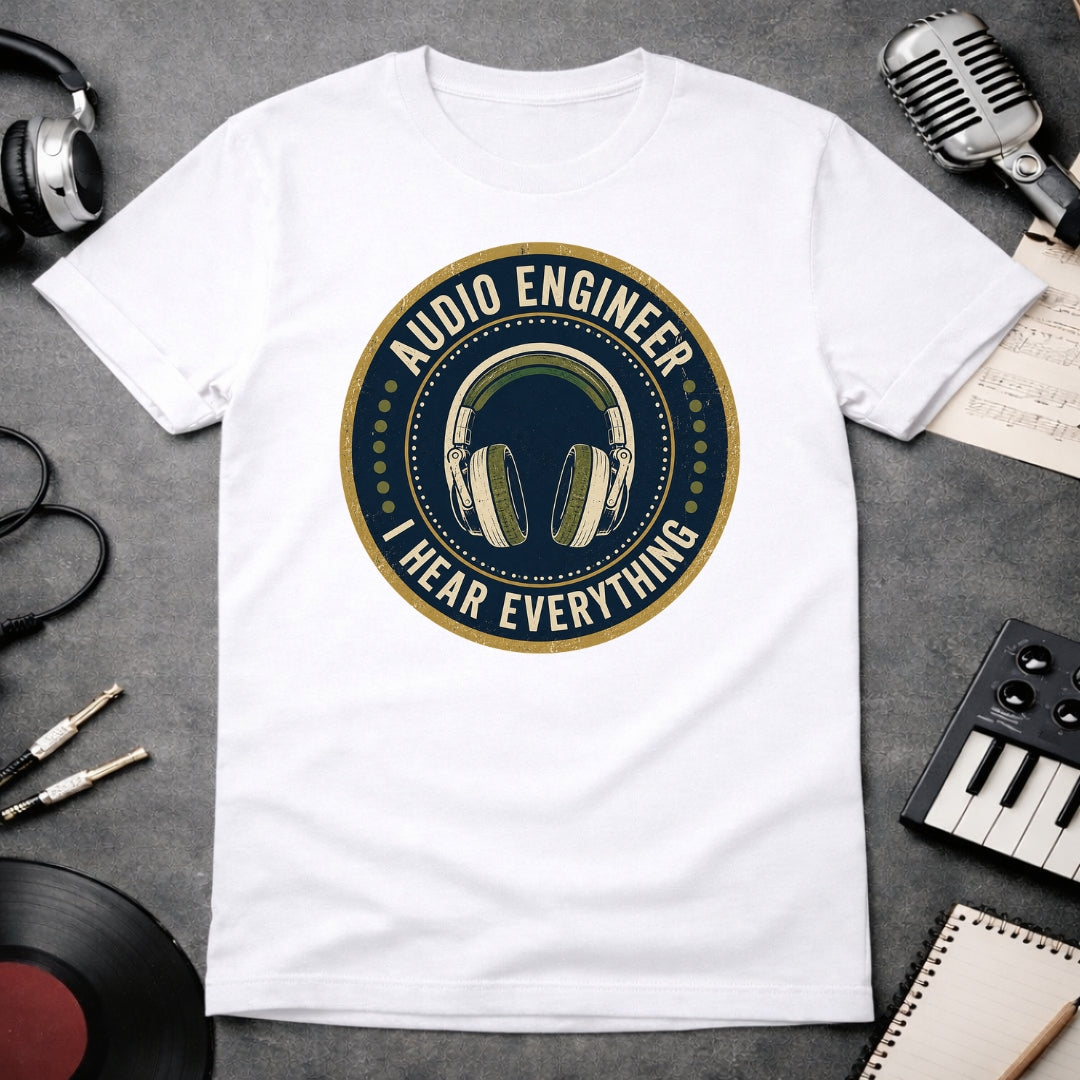 Audio Engineer I hear Everything Funny Sound Engineer T-shirt
